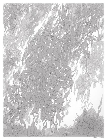 drawing for Scott Eaton's Fall of the Damned