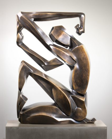 Human Allocation of Space, An abstract figurative sculpture by artist Scott Eaton