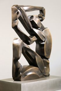 Scott Eaton Bronze sculpture - angular abstract view 2