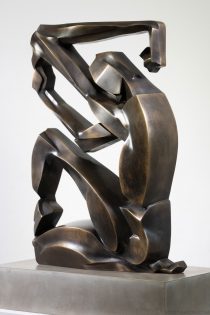 Scott Eaton Bronze sculpture - angular abstract view 3