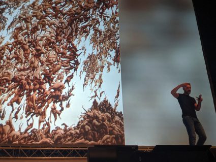Scott Eaton giving his Figures & Form AI lecture - Showing Humanity Fall of the Damned image 