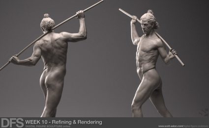 Refining the Figure Sculpture in ZBrush