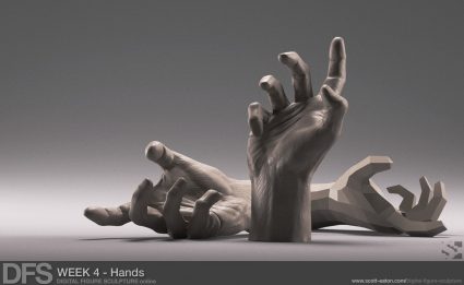 Week 4 Exercise - Hands in Zbrush