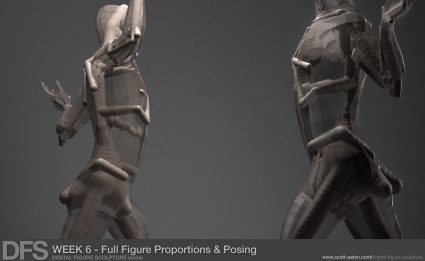 Posing Full figure sculpture in ZBrush using a ZSphere rig