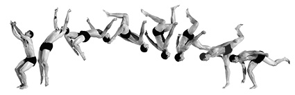 Bodies in Motion photography - Backflip photography sequence