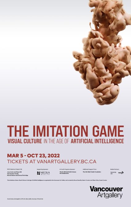Imitation Game AI Exhibition Poster, Vancouver Art Gallery